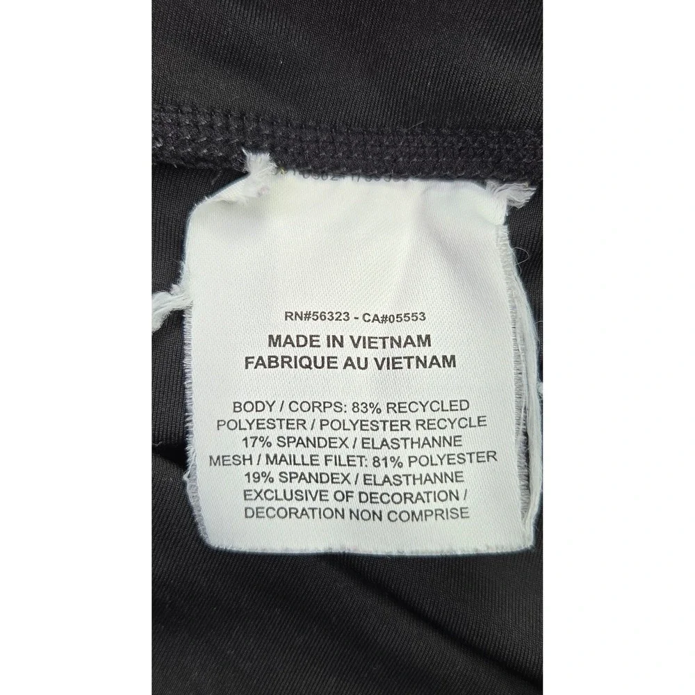 Nike Dri-FIT Women XL Black Mesh Panel‎ Athletic Cropped Leggings Yoga Pocket